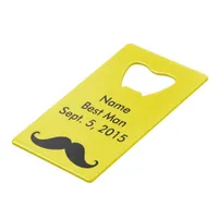 Best Man Mustache & Suit Credit Card Bottle Opener
