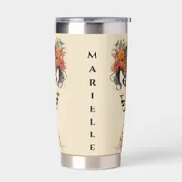 Boho Flower Girl Insulated Tumbler