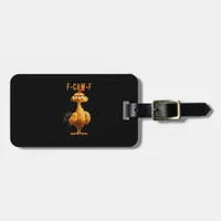 F-Caw-F Chicken Classic Retro Style Luggage Tag