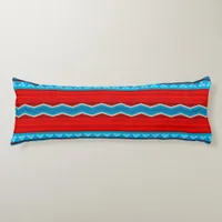 Southwest River Canyon Red and Turquoise Body Pillow