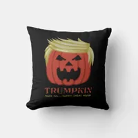 Sweatshirt, Trumpkin, Halloween Merch  Throw Pillow