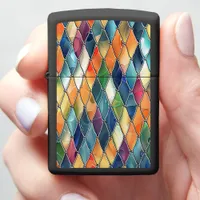 Bold Color Stained Glass Zippo Lighter