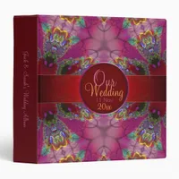 Sweet Fractal Lace Wedding Album Binder