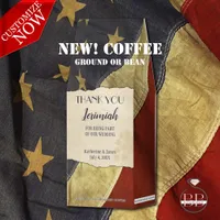 Patriotic Military  Old USA Flag  Roasted Coffee