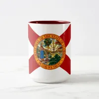 Florida State Flag Two-Tone Coffee Mug