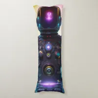 Colorful Atompunk Astronaut digital AI Art Body Pillow