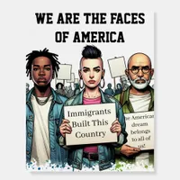 Anti-Trump Protest Sign | Pro Immigrant
