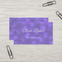 Purple planets and lightnings - cool business card