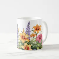 Botanical Flower Garden Pretty Colorful Elegant Coffee Mug