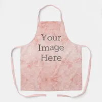 Create Your Own Metalic Blush Pink Glitter Marble Apron