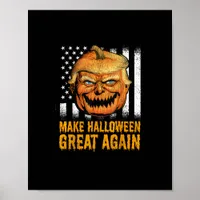 Funny Usa Trumpkin Make Halloween Great Again Poster