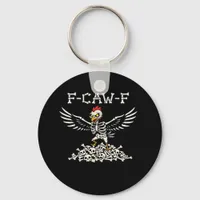 F Caw F Funny Chicken Halloween Cool Unique Style Keychain