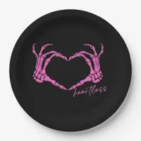 Heartless Skeleton Hands Classic Paper Plates