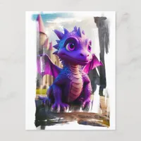 *~* Mythical  PHOTO AP48 Kids Dragon Cartoon Postcard