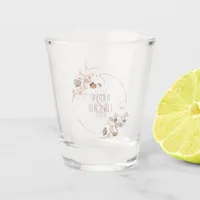 Dreamy Foliage Wedding Blush Pink ID817 Shot Glass
