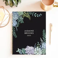  Succulent Garden 2025 Custom Name Planner