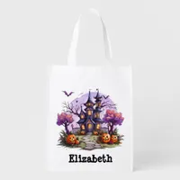 Cute Monsters Custom Name Trick or Treat Bag