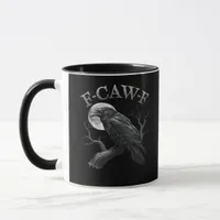 F-Caw-F Bird Moon Gothic Classic Cool Design Mug