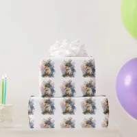 Adorable Watercolor Bunny Wrapping Paper