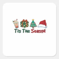 Tis The Season Creative Casual Square Sticker