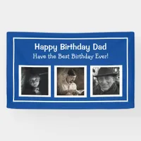 Happy Birthday Dad, Blue Birthday Banner