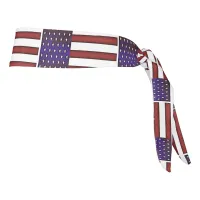 Modern Embossed American Flag Tie Headband