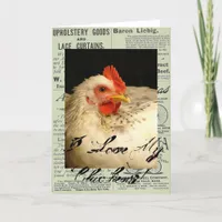 I Love My Chickens! Card