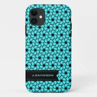 HeXaGoN Aqua Weave Pattern iPhone 5 Case