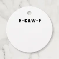 F-Caw-F Essential Simple Clean Favor Tags