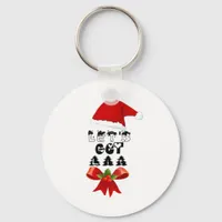 Christmas Let's Get Lit Classic Keychain