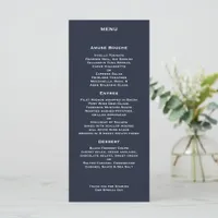 Modern Baltic Sea Wedding Menu