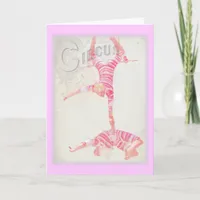 Circus Trapeze Card