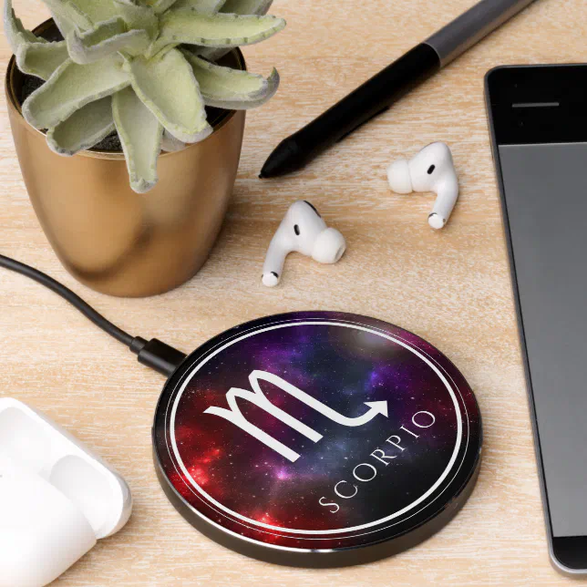 Starfield Scorpio Scorpion Western Zodiac Wireless Charger