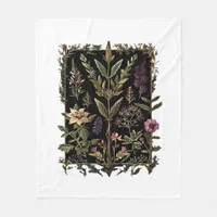 Goblincore Victorian Witch Herbs Classic Fleece Blanket