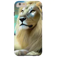 White Majestic Ethereal White Lion Tough iPhone 6 Plus Case