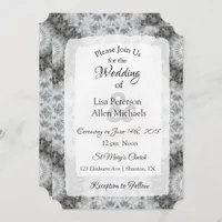 Black and White Mandala Wedding invitations