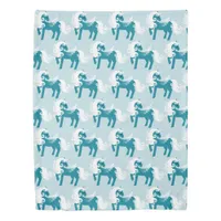 Pegasus Blues Duvet Cover