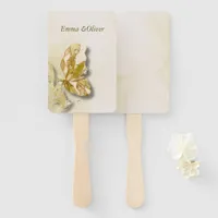 Watercolor fantasy art  hand fan