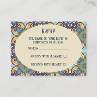 Elegant Mexican Talaveras RSVP Enclosure Card