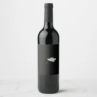 Eat Drink And Be Scary Halloween Trendy Casual  Wine Label