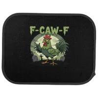 F Caw F Funny Chicken Halloween Vintage Classic Car Floor Mat
