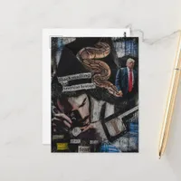 Presidental Political Blackmail Collage Postcard