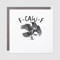 F Caw F Essential Classic Aesthetic Car Magnet