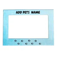 Personalized Blue Pet Dog  or Cat Picture Frame