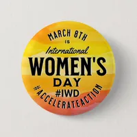 International Women's Day March 8th IWD Button