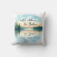 As Above So Below Throw Pillow