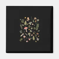 Cottagecore Mushroom Aesthetic Academia Goblincore Magnet