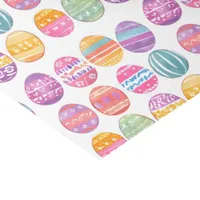 Easter Eggs Colorful Patterned Watercolor Pretty Tissue Paper