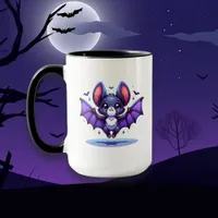 Cute Flirty I'm Batty for You  Halloween Bat Mug