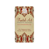 Delicate Earthy Fractal Artistry Address Labels